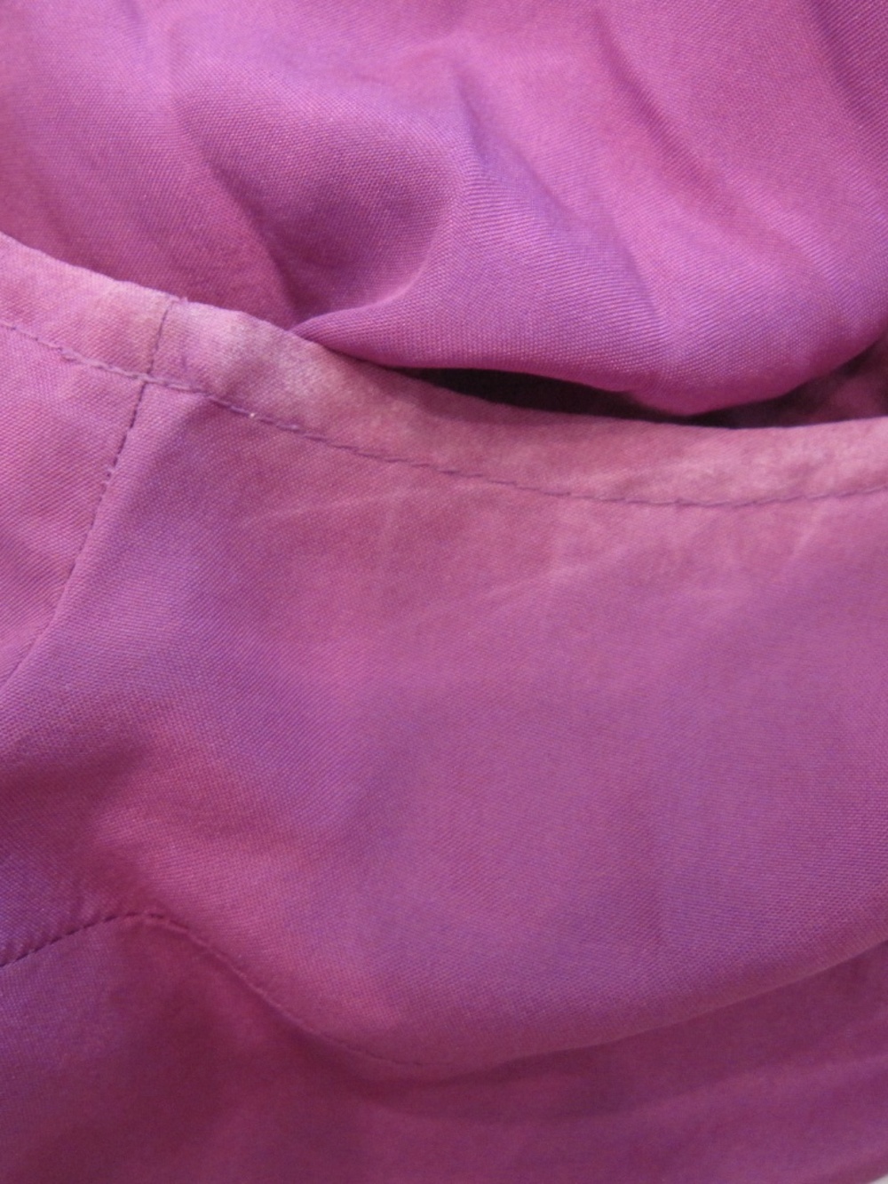 Y2k purple silk blouse ruffle button top j.crew size 4 - Picture 5 of 6